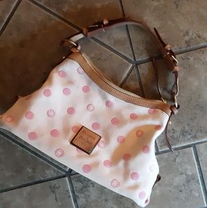 🎀Pretty Pink Dots Dooney and Bourke Hobo Purse Bag🎀